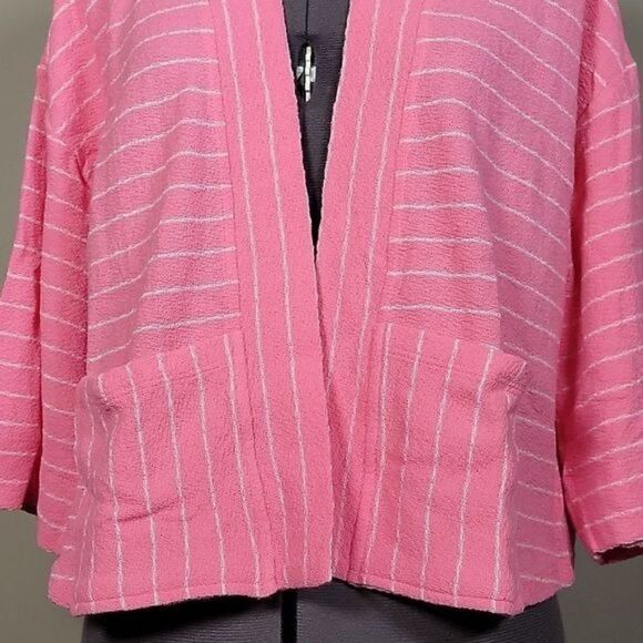 NWOT Isaac Mizrahi Live! Striped Knit Cardigan Sz XS - Picture 6 of 12